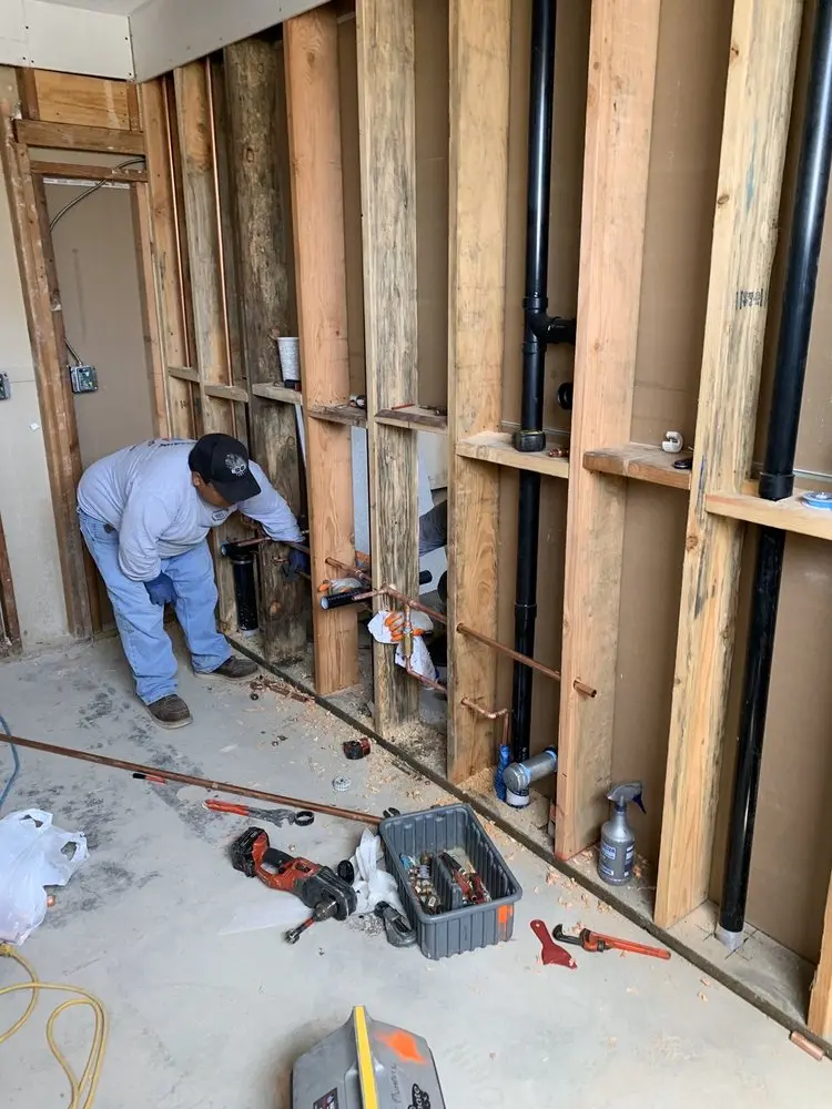 Commercial rough-in plumbing for Gas Line Repair in Tecumseh